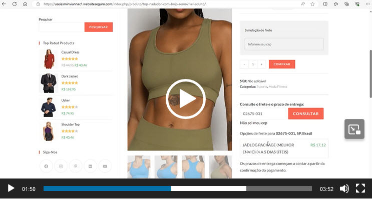 Vídeo Demonstrativo de Ecommerce – Loja Virtual