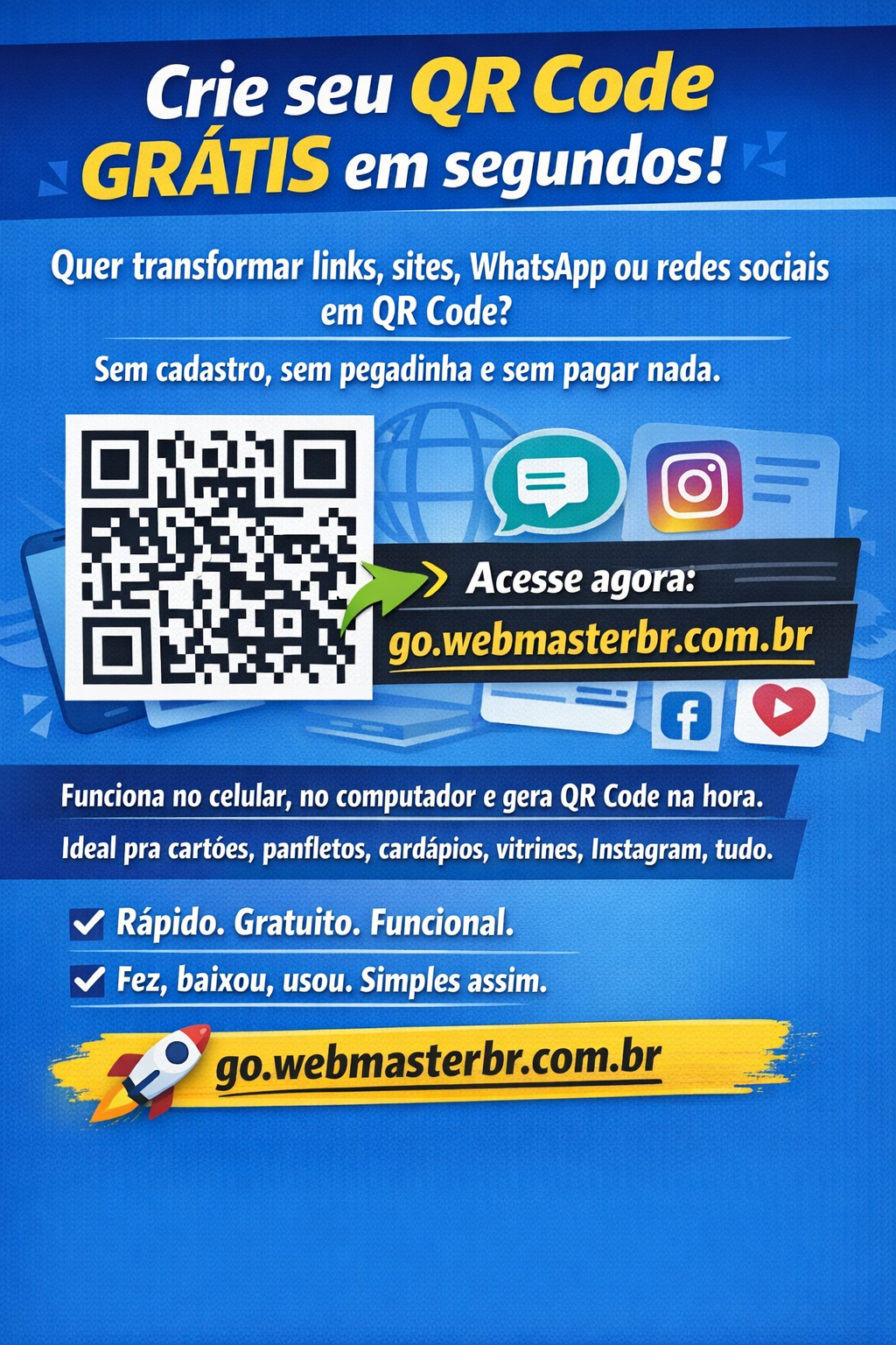 Gerador de QR Code Grátis